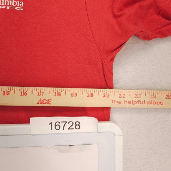 Columbia Short Sleeve Crew Neck Graphic T Shirt Mens Size Large L Red - Picture 6 of 9